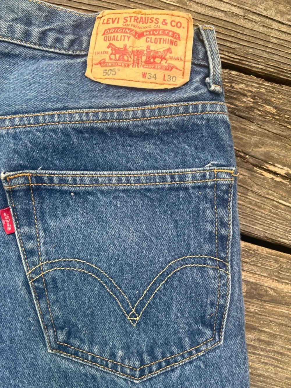 Levi's Men's Blue Denim Jeans - Classic Straight Fit